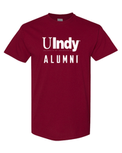 Load image into Gallery viewer, University of Indianapolis UIndy Alumni White Text T-Shirt - Cardinal Red