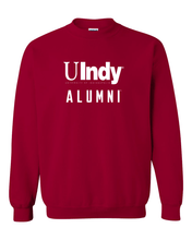 Load image into Gallery viewer, Univ of Indianapolis UIndy Alumni White Text Crewneck Sweatshirt - Cardinal Red
