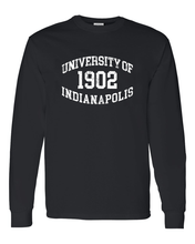 Load image into Gallery viewer, University of Indianapolis 1902 Vintage Long Sleeve - Black