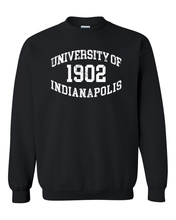 Load image into Gallery viewer, University of Indianapolis 1902 Vintage Crewneck Sweatshirt - Black