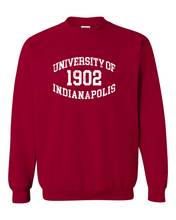 Load image into Gallery viewer, University of Indianapolis 1902 Vintage Crewneck Sweatshirt - Cardinal Red
