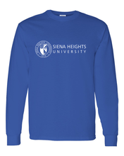 Load image into Gallery viewer, Siena Heights White Logo Long Sleeve T-Shirt - Royal