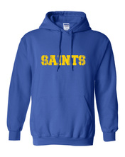 Load image into Gallery viewer, Siena Heights Distressed Saints Hooded Sweatshirt - Royal