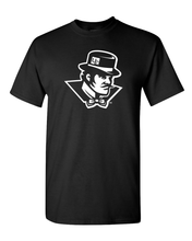 Load image into Gallery viewer, Evansville White Ace Mascot T-Shirt - Black