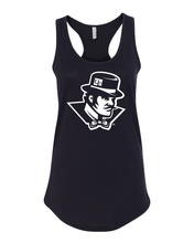Load image into Gallery viewer, Evansville White Ace Mascot Tank Top - Black