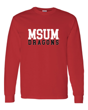 Load image into Gallery viewer, Minnesota State Moorhead Dragons Long Sleeve T-Shirt - Red