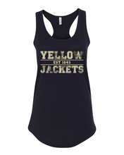 Load image into Gallery viewer, Saint Francis Est 1890 Ladies Racer Tank - Black