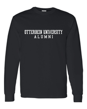 Load image into Gallery viewer, Vintage Otterbein Alumni Long Sleeve T-Shirt - Black