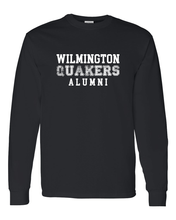 Load image into Gallery viewer, Wilmington Quakers Alumni Long Sleeve T-Shirt - Black