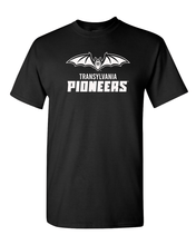Load image into Gallery viewer, Transylvania Pioneers Full Logo One Color T-Shirt - Black