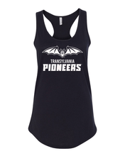 Load image into Gallery viewer, Transylvania Pioneers Full Logo One Color Ladies Tank Top - Black
