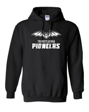 Load image into Gallery viewer, Transylvania Pioneers Full Logo One Color Hooded Sweatshirt - Black