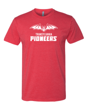 Load image into Gallery viewer, Transylvania Pioneers Full Logo One Color Exclusive Soft Shirt - Red