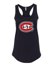 Load image into Gallery viewer, St Cloud State Full Color C Ladies Tank Top - Black