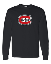 Load image into Gallery viewer, St Cloud State Full Color C Long Sleeve T-Shirt - Black