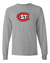Load image into Gallery viewer, St Cloud State Full Color C Long Sleeve T-Shirt - Sport Grey