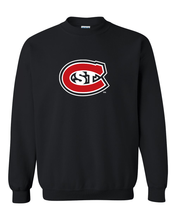 Load image into Gallery viewer, St Cloud State Full Color C Crewneck Sweatshirt - Black