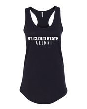 Load image into Gallery viewer, St Cloud State Alumni Ladies Tank Top - Black