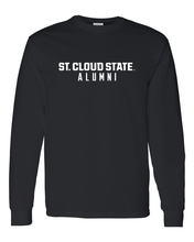 Load image into Gallery viewer, St Cloud State Alumni Long Sleeve T-Shirt - Black