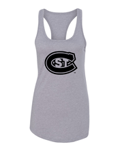 Load image into Gallery viewer, St Cloud State Black C Ladies Tank Top - Heather Grey
