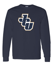Load image into Gallery viewer, John Carroll Full Color JCU Long Sleeve T-Shirt - Navy