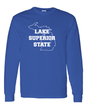 Load image into Gallery viewer, Lake Superior State Long Sleeve T-Shirt - Royal