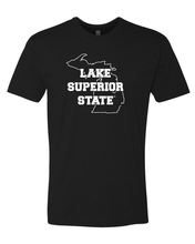 Load image into Gallery viewer, Lake Superior State Soft Exclusive T-Shirt - Black