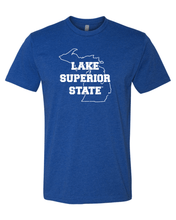 Load image into Gallery viewer, Lake Superior State Soft Exclusive T-Shirt - Royal