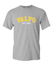 Load image into Gallery viewer, Valparaiso Valpo Est 1859 T-Shirt - Sport Grey