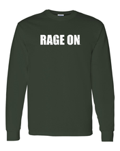 Load image into Gallery viewer, Lake Erie College Rage On Long Sleeve T-Shirt - Forest Green