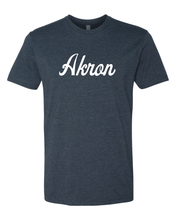 Load image into Gallery viewer, University of Akron Script Soft Exclusive T-Shirt - Midnight Navy