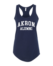 Load image into Gallery viewer, University of Akron Alumni Ladies Tank Top - Midnight Navy