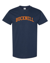 Load image into Gallery viewer, Bucknell University Orange Bucknell T-Shirt - Navy