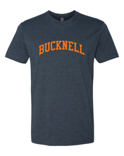 Load image into Gallery viewer, Bucknell University Orange Bucknell Soft Exclusive T-Shirt - Midnight Navy