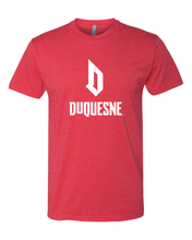 Load image into Gallery viewer, Duquesne University Stacked Soft Exclusive T-Shirt - Red