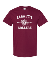 Load image into Gallery viewer, Lafayette College Est 1826 T-Shirt - Maroon