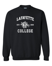 Load image into Gallery viewer, Lafayette College Est 1826 Crewneck Sweatshirt - Black