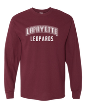 Load image into Gallery viewer, Lafayette Leopards Paw Long Sleeve T-Shirt - Maroon