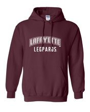 Load image into Gallery viewer, Lafayette Leopards Paw Hooded Sweatshirt - Maroon