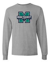 Load image into Gallery viewer, Mercyhurst University Full Color Long Sleeve T-Shirt - Sport Grey