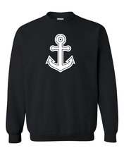 Load image into Gallery viewer, Mercyhurst University Anchor Crewneck Sweatshirt - Black