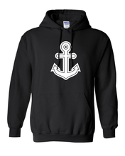 Load image into Gallery viewer, Mercyhurst University Anchor Hooded Sweatshirt - Black