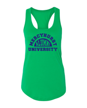 Load image into Gallery viewer, Mercyhurst University Alumni Ladies Racer Tank Top - Kelly Green
