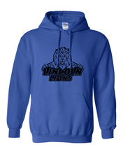 Load image into Gallery viewer, Lincoln University 1 Color Hooded Sweatshirt - Royal