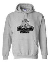 Load image into Gallery viewer, Lincoln University 1 Color Hooded Sweatshirt - Sport Grey