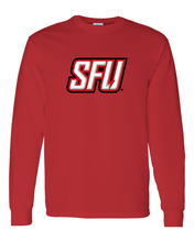 Load image into Gallery viewer, Saint Francis SFU Full Color Long Sleeve T-Shirt - Red