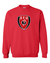 Load image into Gallery viewer, Saint Francis SFU Shield Crewneck Sweatshirt - Red