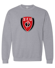 Load image into Gallery viewer, Saint Francis SFU Shield Crewneck Sweatshirt - Sport Grey