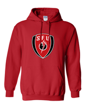 Load image into Gallery viewer, Saint Francis SFU Shield Hooded Sweatshirt - Red