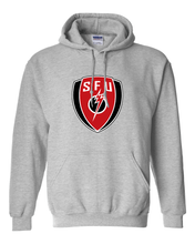 Load image into Gallery viewer, Saint Francis SFU Shield Hooded Sweatshirt - Sport Grey